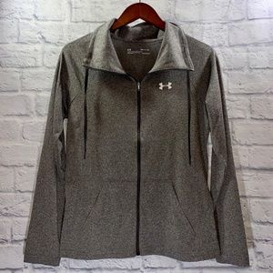 🌷2/$30 NWT Under Armour Gray Tech Full Zip • Sz S Gray